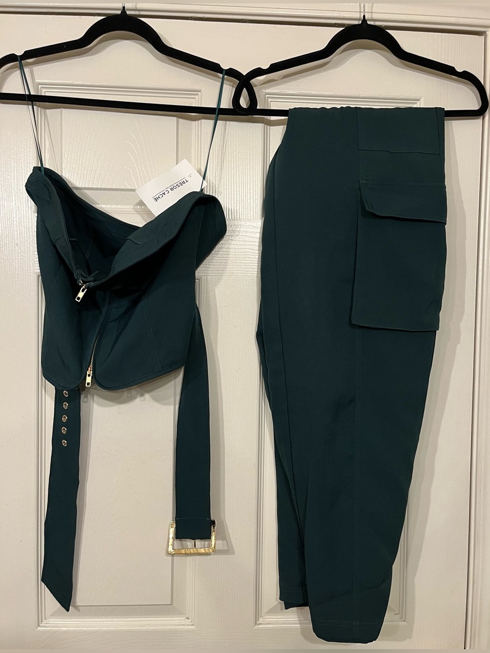Stylish Green Pant Set - Picture 4 of 4